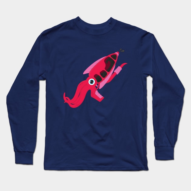 Squid Pistol Long Sleeve T-Shirt by Woah_Jonny